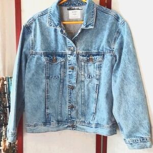 Old Navy Embellished Rhinestone Boyfriend Jean  Jacket sz S